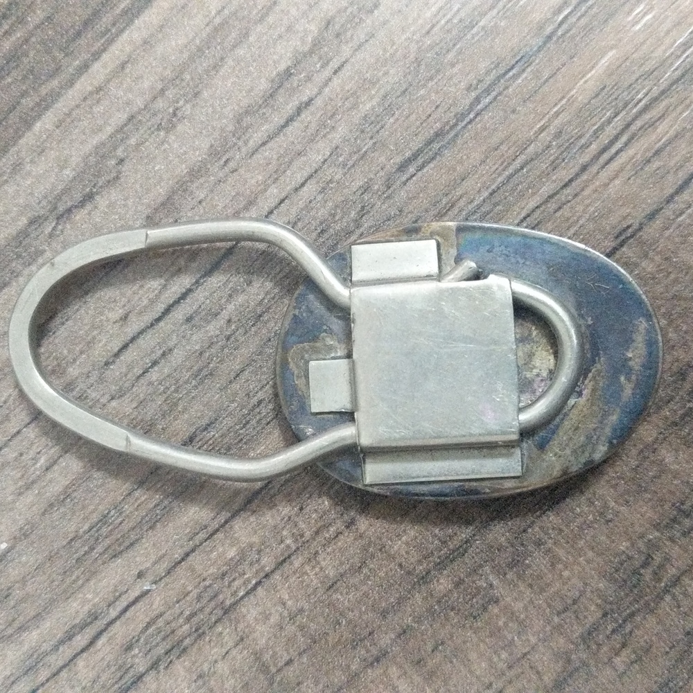 Native American Sterling Silver and Turquoise Keychain. - Picture 4 of 6